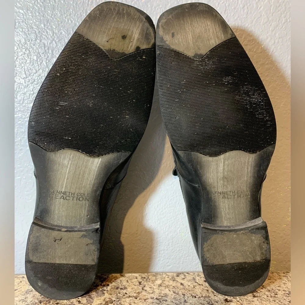 KENETH COLE REACTION BLACK SLIP ON SHOES SIZE 11M